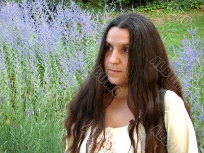 woman with long hair