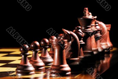 Black chess pieces