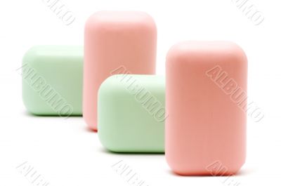 face soap on white