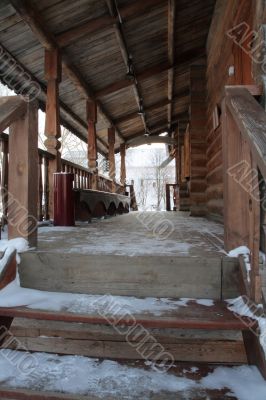 Porch before the entrance into the house