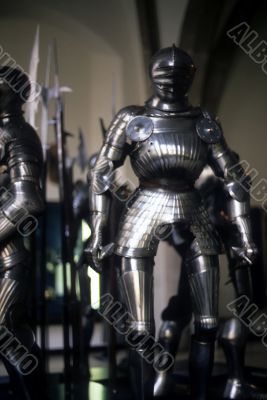 Armor of medieval knights