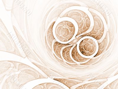 Fractal Abstract Background - Circular design