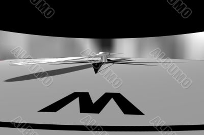 Compass Pointing West Compass Pointing West