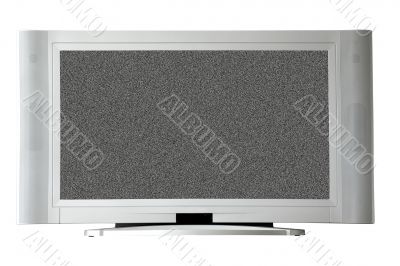 television with noise on screen