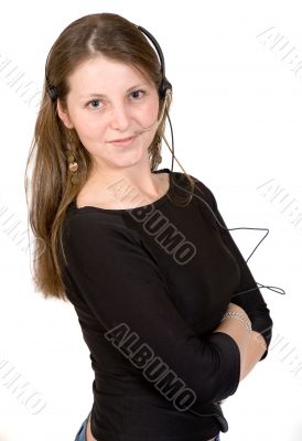 beautiful customer services girl