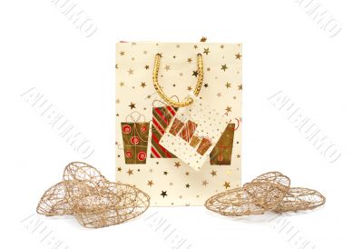 gift bag on white