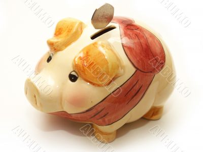 Piggy Bank With Coin