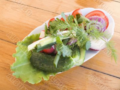 Appetizing vegetable salad Appetizing vegetable salad