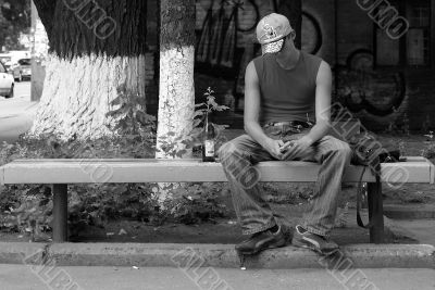 teenager with cell phone