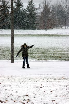 Sliding on ice