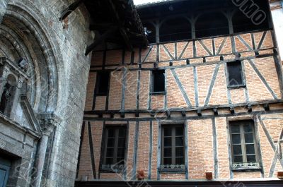 Albi - Church and house