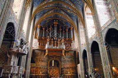Albi - Interior of the cathedral Albi - Interior of the cathedral