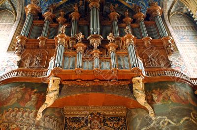 Albi - The cathedral`s organ