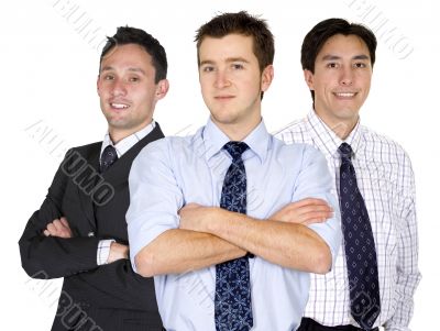 confident male business team confident male business team