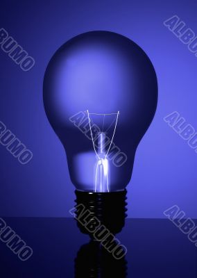 blue lightbulb