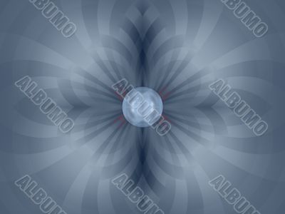 Fractal Abstract Background - Stripes and orb