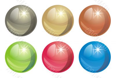spheres of different colors spheres of different colors