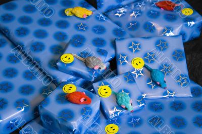 A pile of presents A pile of presents