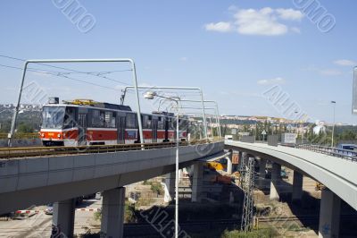 Tram on the Bridge