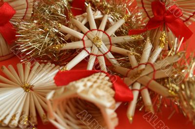 Straw christmas decoration