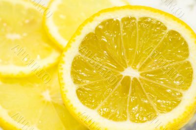 Fresh sliced lemon