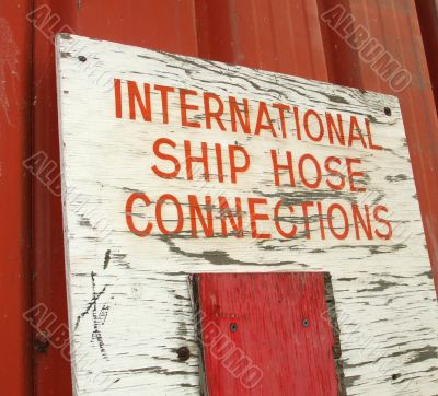 Old Shipping Sign