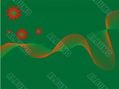 Green christmas background