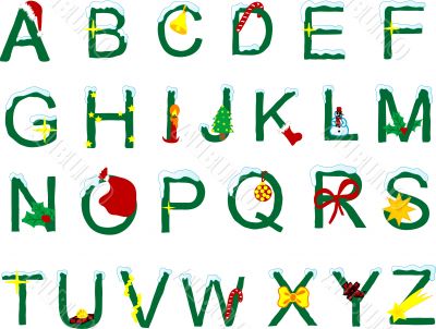 Christmas alphabet