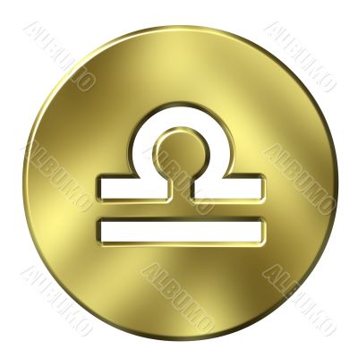 3D Golden Libra