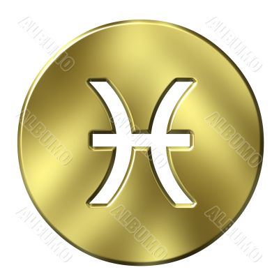 3D Golden Pisces