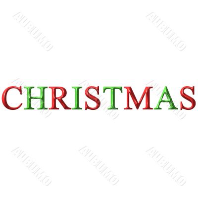 3D Christmas Logo