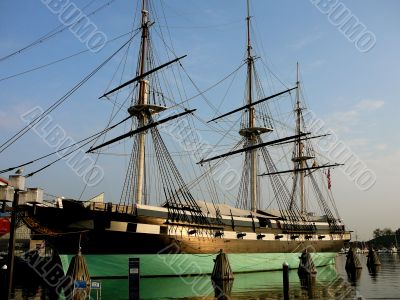 Ship in Baltimore Harbor