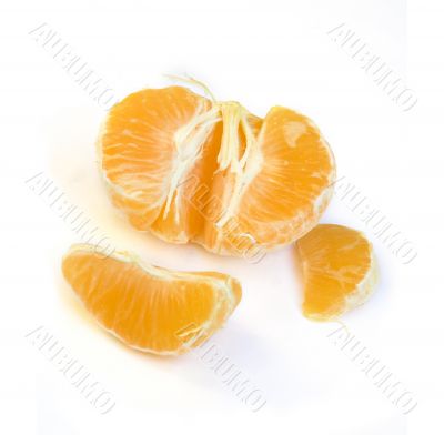 Naked and dressed - still lfe with tangerines