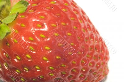 Macro close-up of strawberry
