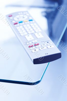 Remote Control on tv table