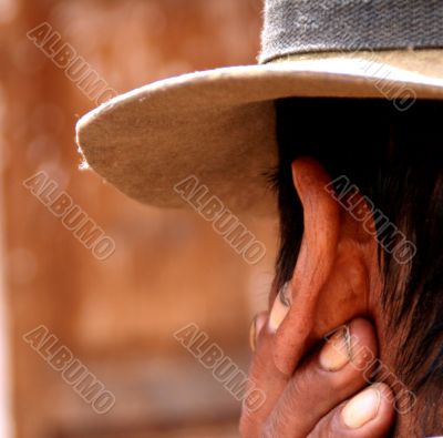 Farmer with hat