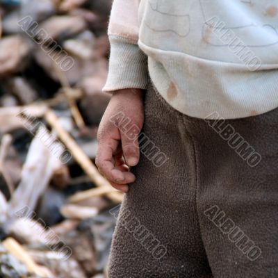 Children in the dirt - south america