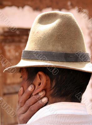 Man, farmer with hat