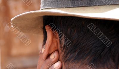 farmer in the andes