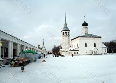 Evening in the city Suzdal