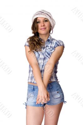 attractive girl isolated on white background attractive girl isolated on white background