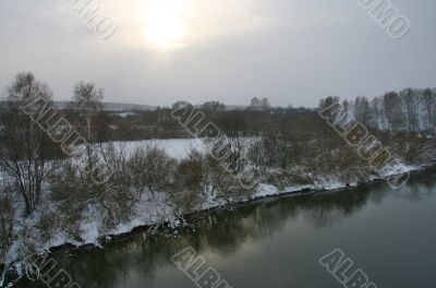 Winter landscape.