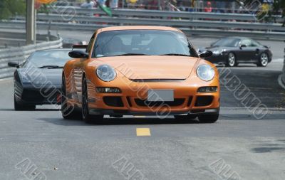 Orange, German sports car