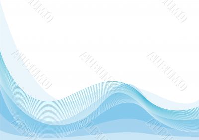 Blue lines and waves