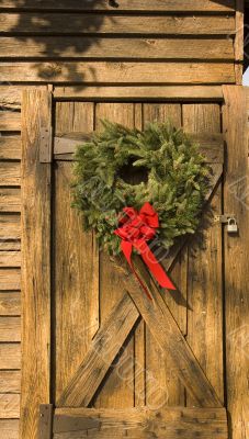Wreath on Barn Door