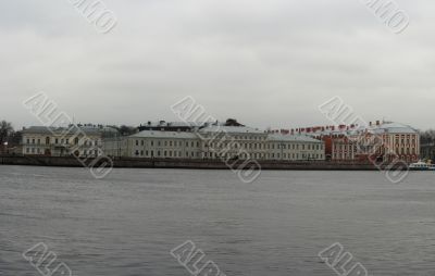 panoramic view of river Neva St.Petersburg Russia