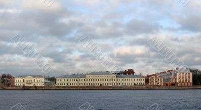 panoramic view of river Neva St.Petersburg Russia