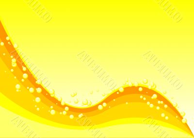 Yellow waves and bubbles
