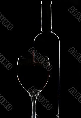 glasse  of red wine