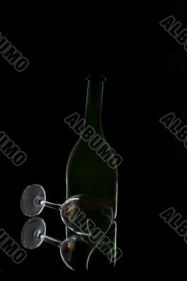old emti bottle of red wine